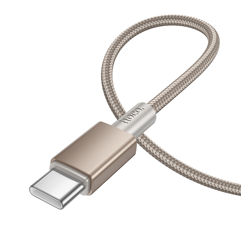 Кабель USB-C HOCO X119 Energy Type-C - Type-C, 3A, 60W, 1 м, золотой фото