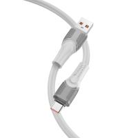 Кабель USB HOCO X106 Big bull USB - Type-C, 5A, 3 м, серый фото
