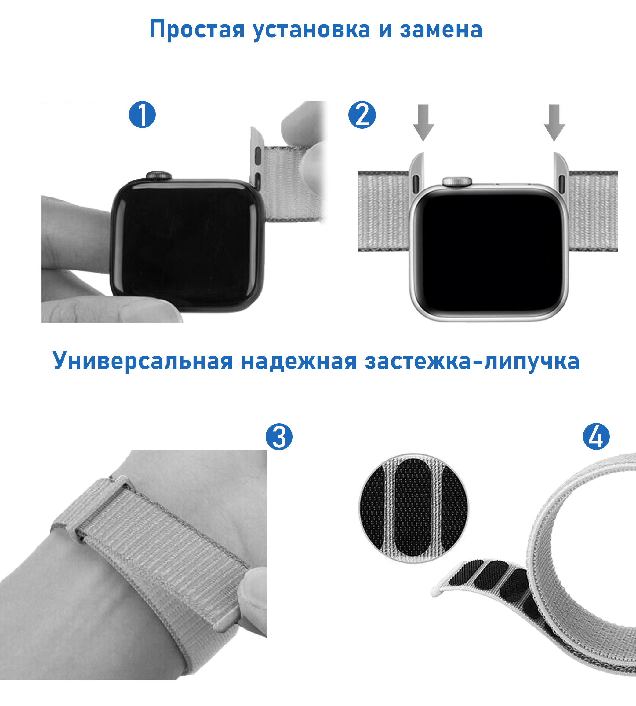 Ремешок нейлоновый Great Case Sport для Apple Watch 42/44/45/49 мм, 255мм, на липучке, красный+черный (13) фото