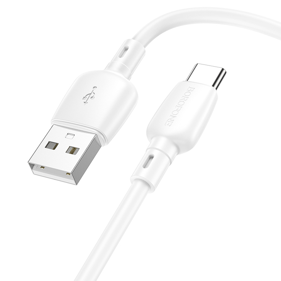 Кабель USB BOROFONE BX93 Super power USB - Type-C, 3A, 27W, 1 м, белый оптом недорого с доставкой Кабель USB BOROFONE BX93 Super power USB - Type-C, 3A, 27W, 1 м, белый фото