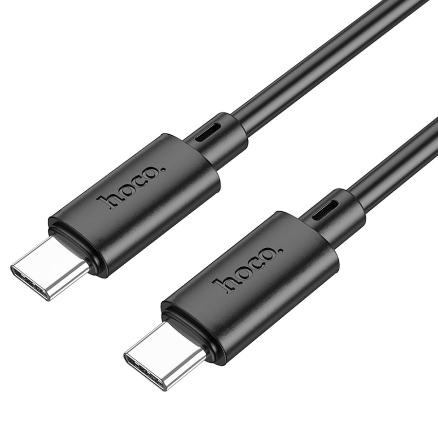 Кабель USB-C HOCO X88 Gratified Type-C - Type-C, 3A, 60W, 1 м, черный фото