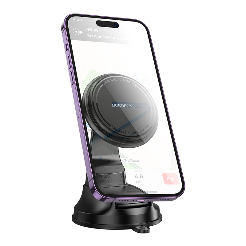 Автомобильный держатель BOROFONE BH136 Parker, магнитный, на приборную панель, черный фото