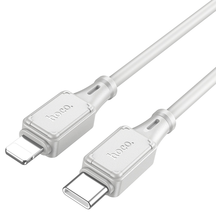 Кабель USB-C HOCO X101 Assistant Type-C - Lightning, 27W, 1 м, серый фото