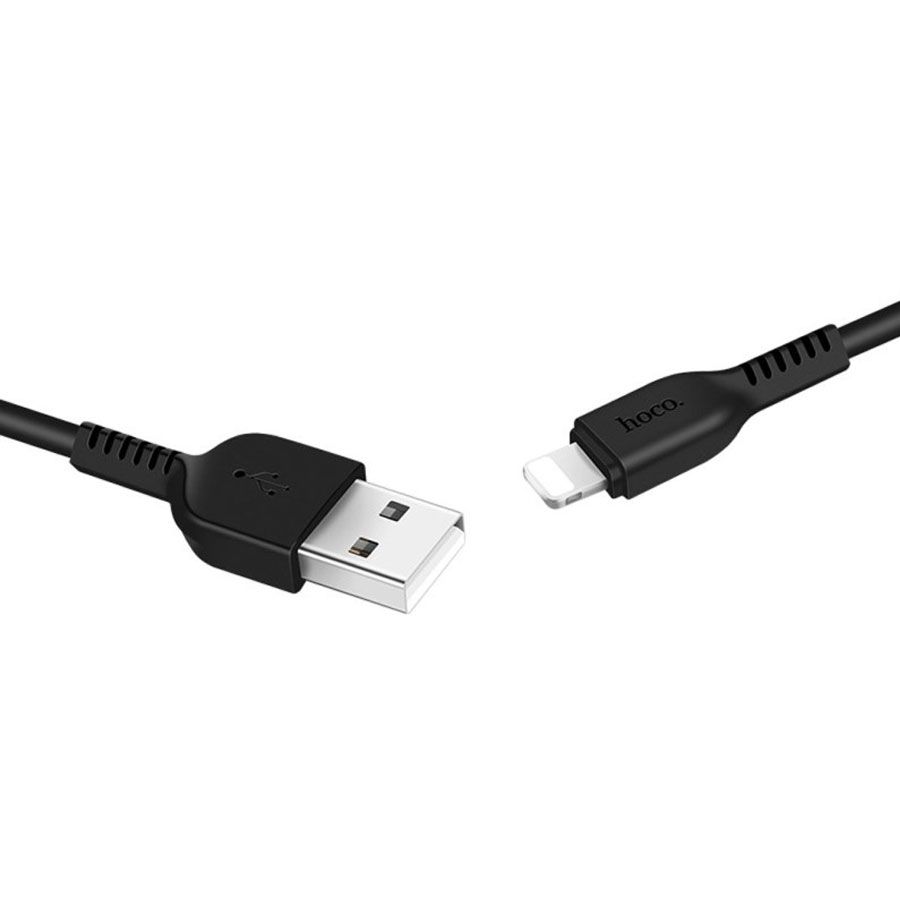 Кабель USB HOCO X20 Flash USB - Lightning, 2.4А, 1 м, черный фото