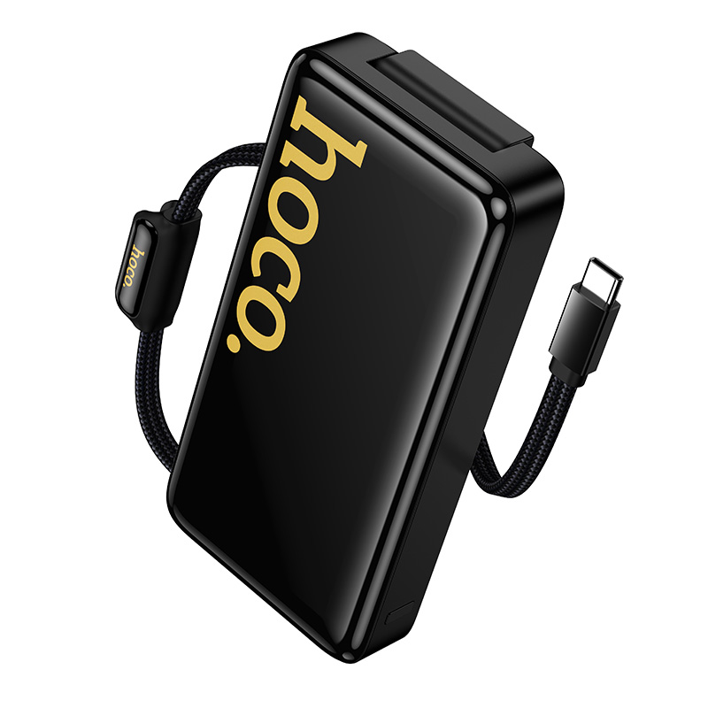 Портативный аккумулятор HOCO Q45 Worrier, встроенный кабель Type-C, 22.5W, 10000 мА⋅ч, белый фото