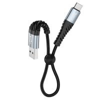 Кабель USB HOCO X38 Cool USB - Type-C, 3A, 25 см, черный фото
