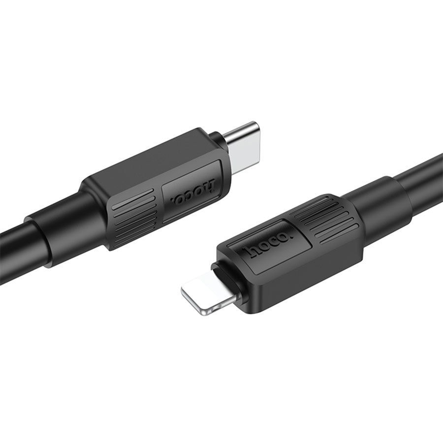Кабель USB-C HOCO X84 Solid Type-C - Lightning, 2.4А, 20W, 1 м, черный оптом недорого с доставкой Кабель USB-C HOCO X84 Solid Type-C - Lightning, 2.4А, 20W, 1 м, черный фото