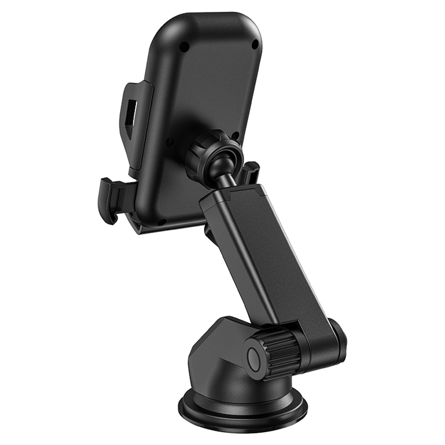 Автомобильный держатель HOCO CA76 Touareg, зажимной, на приборная панель/лобовое стекло, черный фото