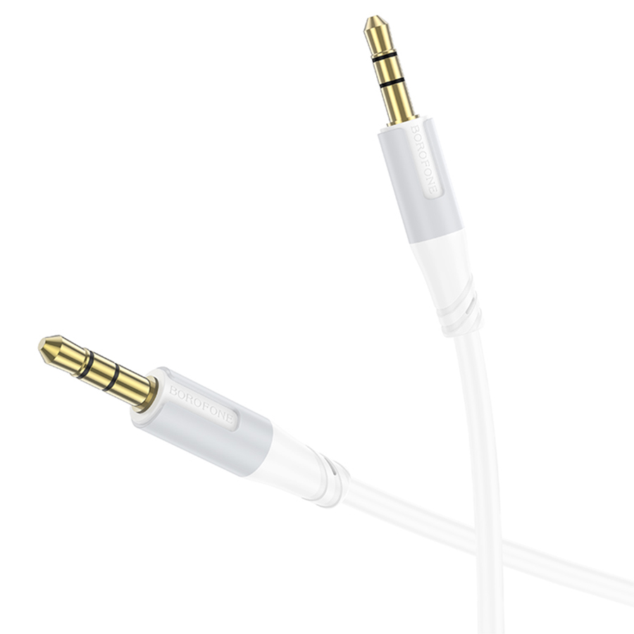 Аудиокабель BOROFONE BL19 Creator AUX Jack 3,5 (m) - Jack 3,5 (m), 1 м, белый фото