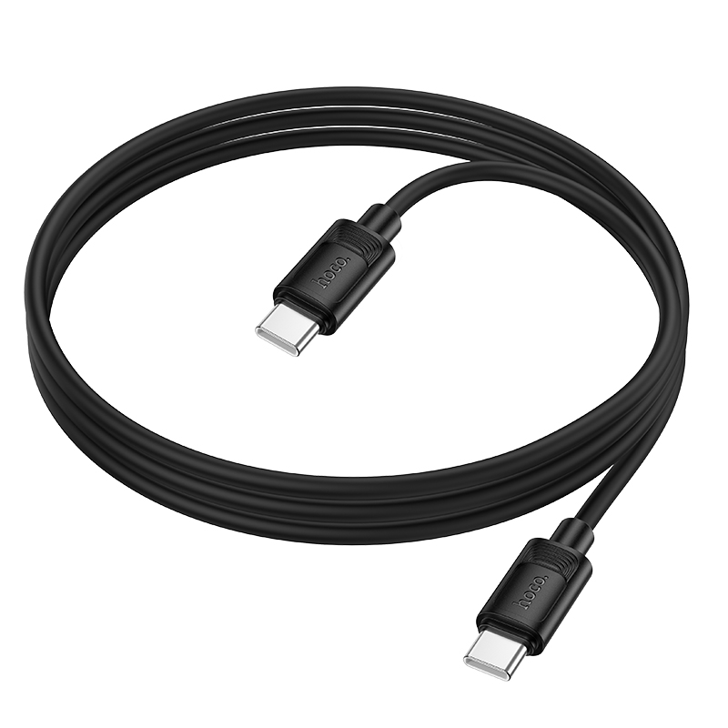 Кабель USB-C HOCO X122 Benefit Type-C - Type-C, 3A, 60W, 1 м, черный фото