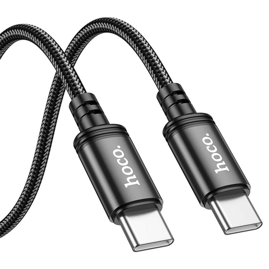 Кабель USB-C HOCO X91 Radiance Type-C - Type-C, 3A, 60W, 3 м, черный фото