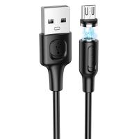 Кабель USB BOROFONE BX41 Amiable USB - MicroUSB магнитный, 2.4А, 1 м, черный оптом недорого с доставкой Кабель USB BOROFONE BX41 Amiable USB - MicroUSB магнитный, 2.4А, 1 м, черный фото