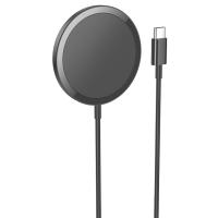 Беспроводное зарядное устройство HOCO CW52 Enjoy magnetic с Кабелем Type-C, 2A, 5W/7.5W/10W/15W, черный фото