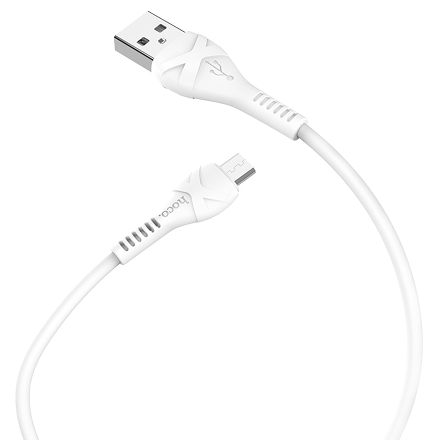 Кабель USB HOCO X37 Cool USB - MicroUSB, 2.4А, 1 м, белый фото