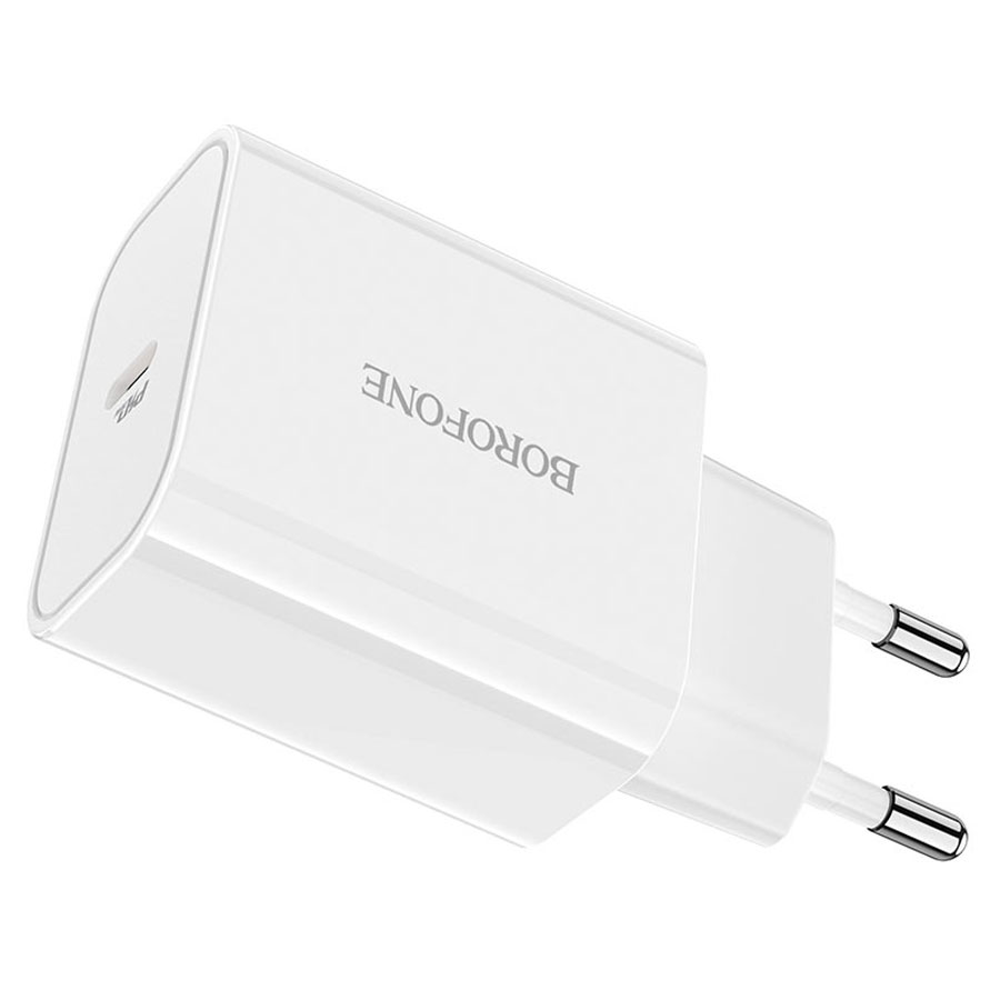 Сетевое зарядное устройство BOROFONE BA57A Easy Speed 1xUSB-C, 3.0A, 20W, белый фото