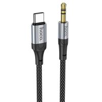 Аудиокабель HOCO UPA26 AUX Jack 3,5 (m) - Type-C (m), 1 м, черный фото