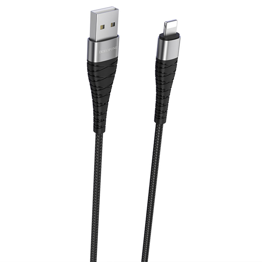 Кабель USB BOROFONE BX32 Munificent USB - Lightning, 2.4А, 1 м, черный фото