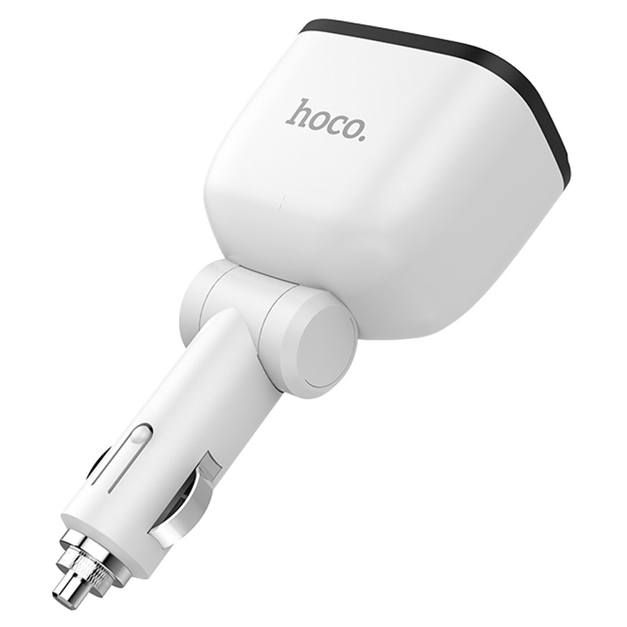 Автомобильное зарядное устройство HOCO Z28 Power Ocean, 2xUSB + 2 прикуриватель, 3.1A, 160W, белый фото