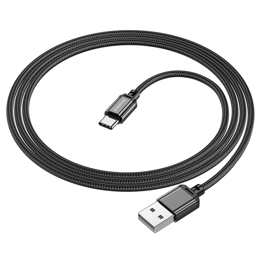 Кабель USB BOROFONE BX87 Sharp USB - Type-C, 3A, 1 м, черный оптом недорого с доставкой Кабель USB BOROFONE BX87 Sharp USB - Type-C, 3A, 1 м, черный фото