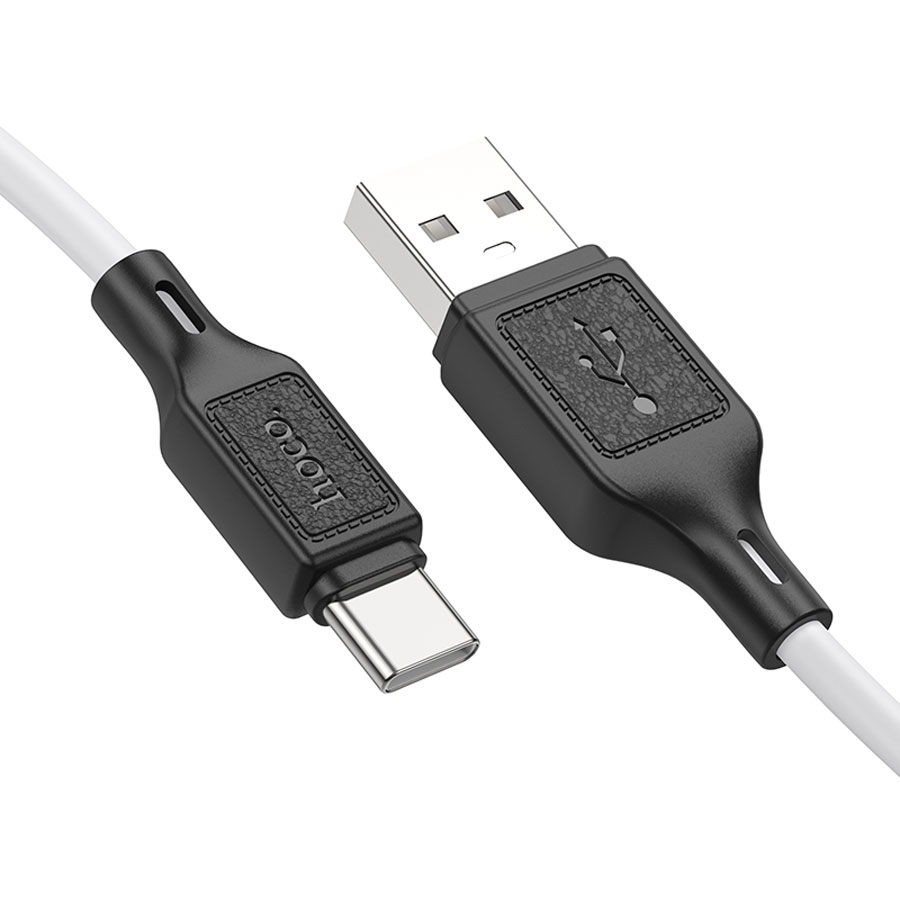 Кабель USB HOCO X90 Cool USB - Type-C, 2.4А, 1 м, белый фото