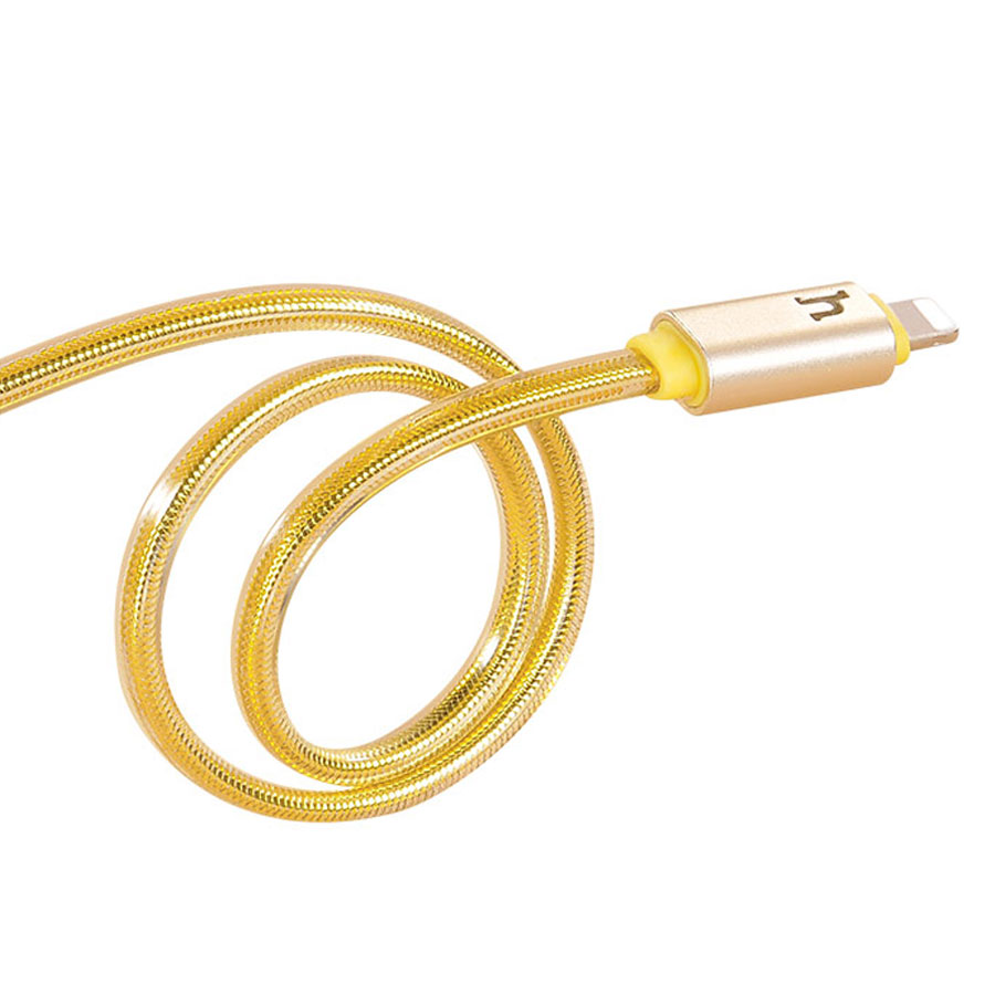 Кабель USB HOCO UPL12 Metal Jelly USB - Lightning, 2.1А, 2 м, золотой оптом недорого с доставкой Кабель USB HOCO UPL12 Metal Jelly USB - Lightning, 2.1А, 2 м, золотой фото