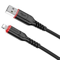 Кабель USB HOCO X59 Victory USB - Lightning, 2.4А, 2 м, черный фото