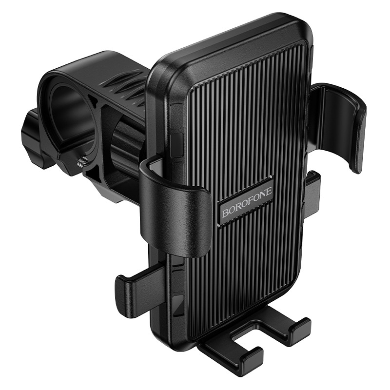Держатель телефона для мотоцикла/велосипеда BOROFONE BH137 Knight, зажимной, на руль, черный фото