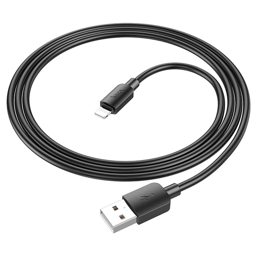 Кабель USB HOCO X96 Hyper USB - Lightning, 2.4А, 1 м, черный фото
