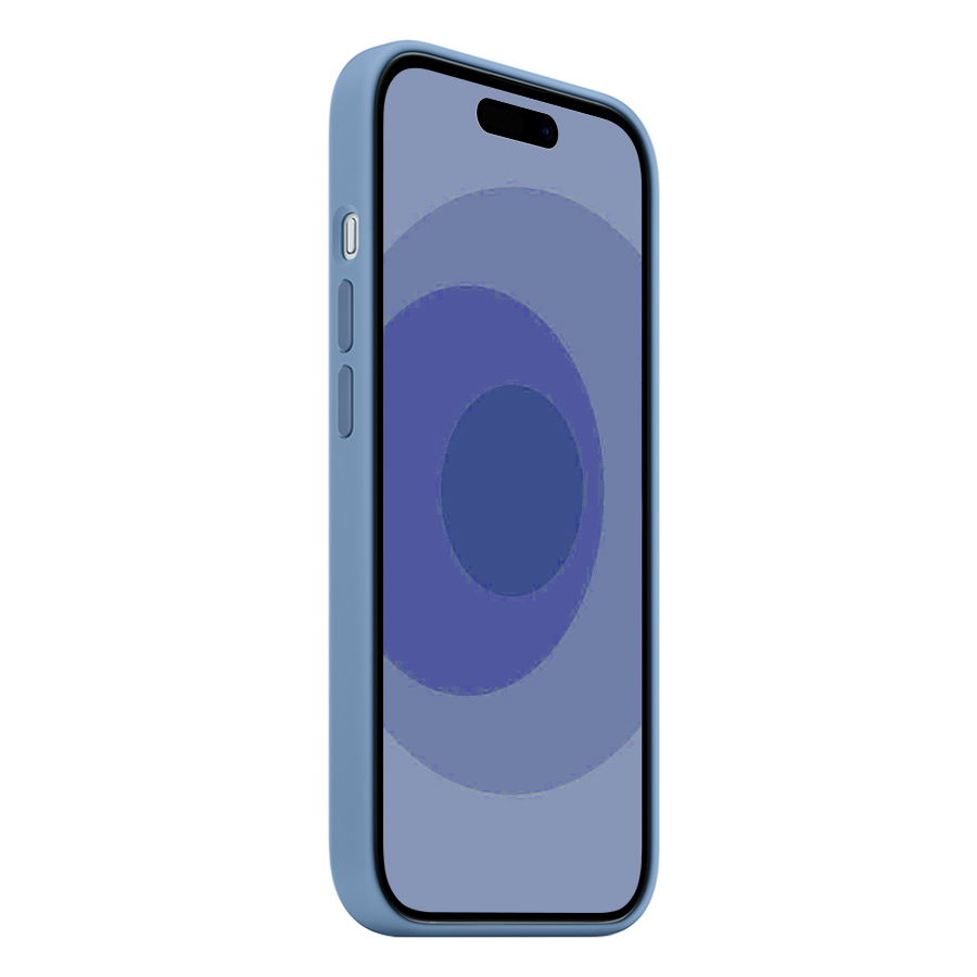 Чехол Silicone Case with MagSafe и Анимация цвета для iPhone 15 6.1", облачно-синий Winter Blue (4) фото