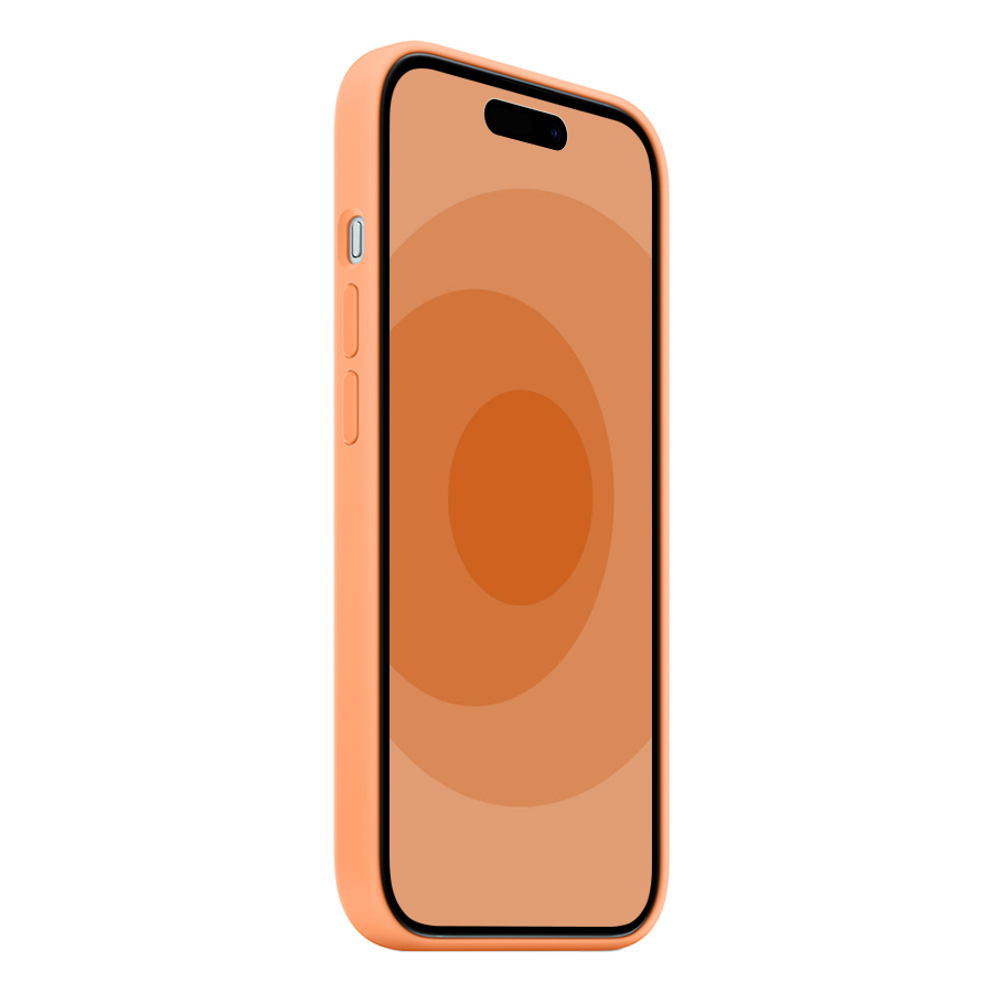 Чехол Silicone Case with MagSafe и Анимация цвета для iPhone 15 6.1", Апельсиновый сорбет Orange Sorbetа (7) фото