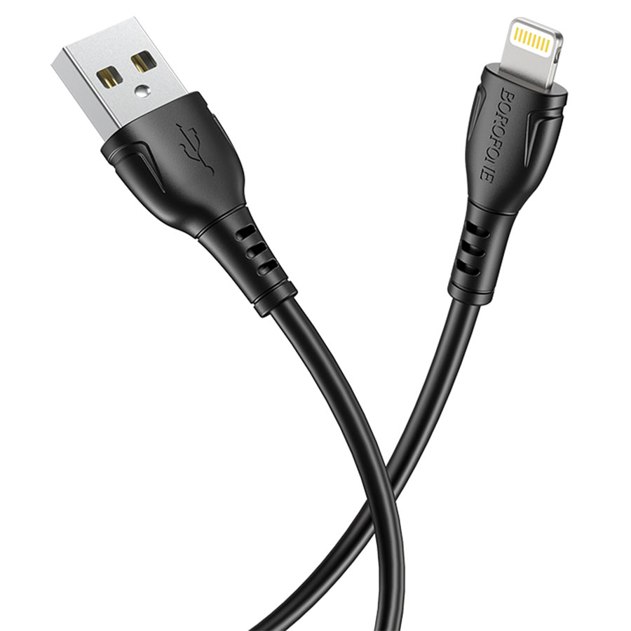 Кабель USB BOROFONE BX51 Triumph USB - Lightning, 2.4А, 1 м, черный оптом недорого с доставкой Кабель USB BOROFONE BX51 Triumph USB - Lightning, 2.4А, 1 м, черный фото