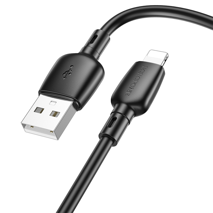 Кабель USB BOROFONE BX93 Super power USB - Lightning, 2.4А, 1 м, черный оптом недорого с доставкой Кабель USB BOROFONE BX93 Super power USB - Lightning, 2.4А, 1 м, черный фото