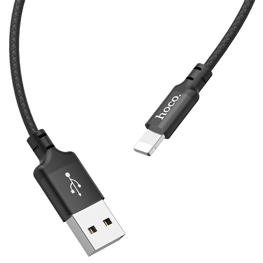 Кабель USB HOCO X14 Times speed USB - Lightning, 2А, 1 м, черный фото