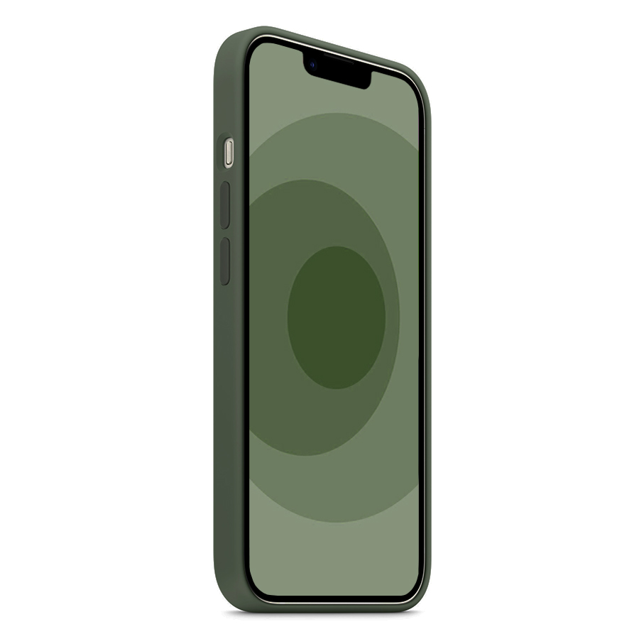 Чехол Silicone Case with MagSafe и Анимация цвета для iPhone 12 Pro Max 6.7", темно-зеленый (5) фото