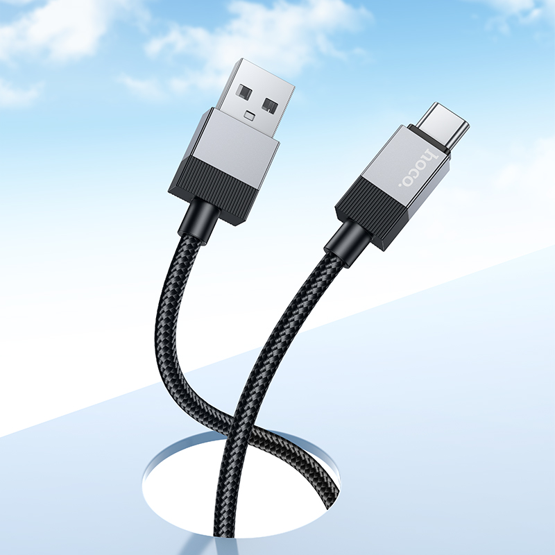 Кабель USB HOCO X110 Honorific USB - Type-C, 3A, 1 м, черный фото