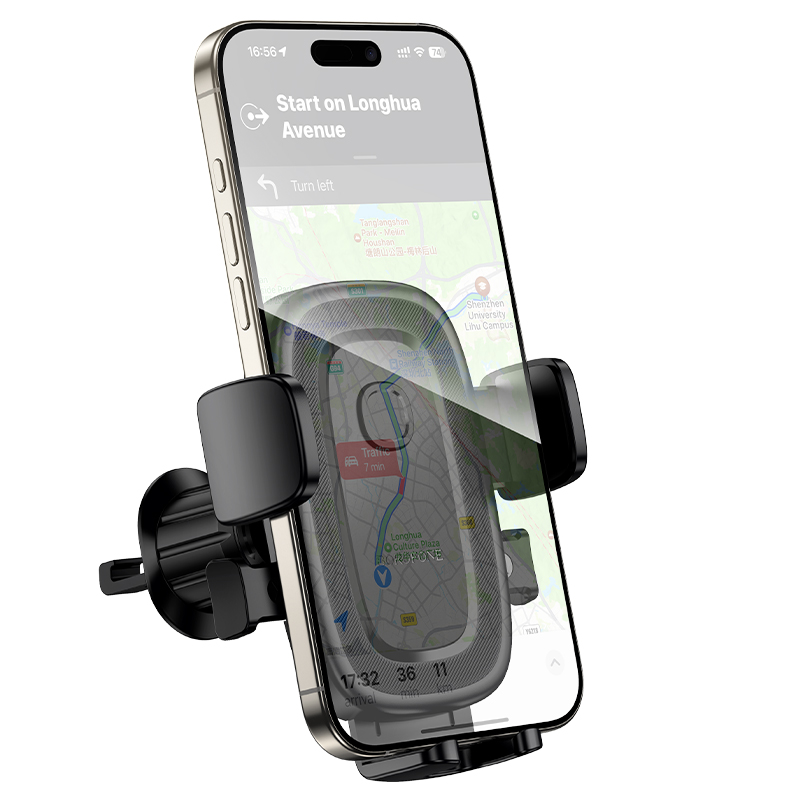 Автомобильный держатель BOROFONE BH131 Follower, зажимной, на воздуховод, черный фото