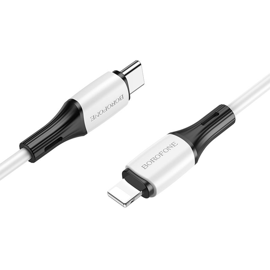 Кабель USB-C BOROFONE BX79 Type-C - Lightning, 20W, 1 м, белый фото