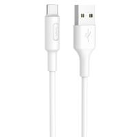 Кабель USB HOCO X25 Soarer USB - Type-C, 2А, 1 м, белый фото