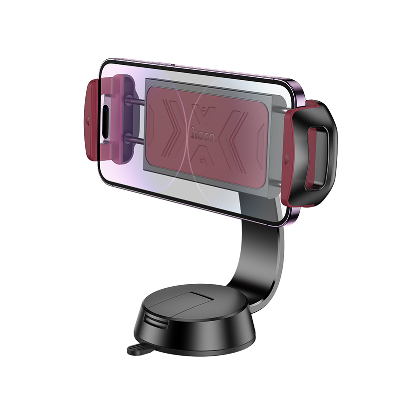 Автомобильный держатель HOCO H68 Gamble , зажимной, на приборную панель, черный+красный фото