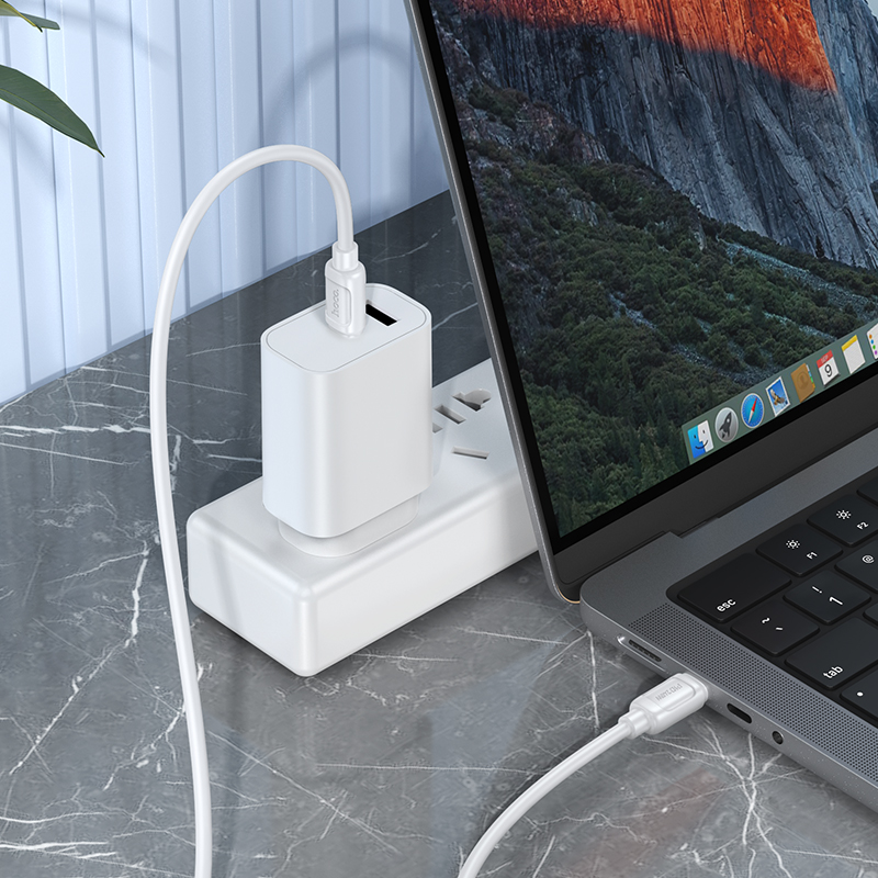 Кабель USB-C HOCO X115 Surpass Type-C - Type-C, 5A, 240W, 1 м, белый фото