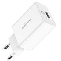 Сетевое зарядное устройство BOROFONE BA21A Long journey 1xUSB, 3A, 18W, белый оптом недорого с доставкой