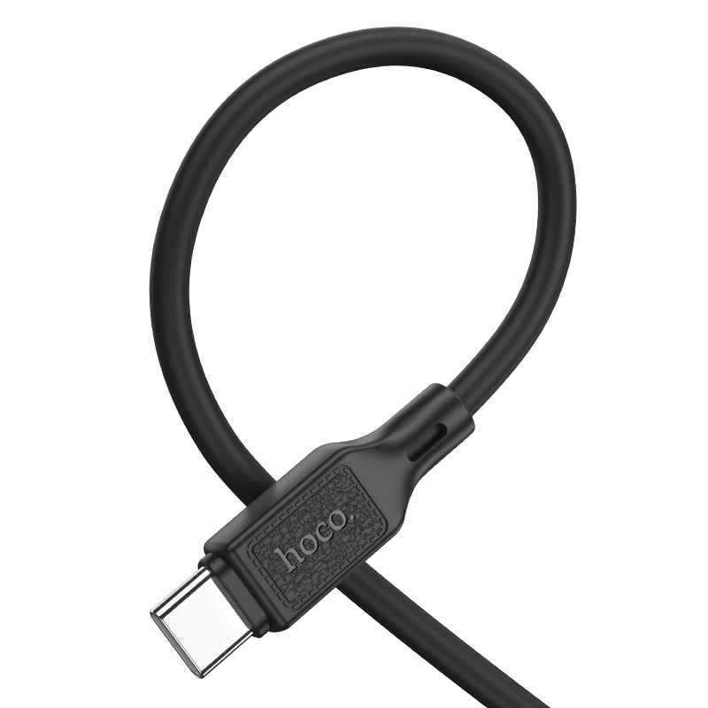 Кабель USB-C HOCO X90 Cool Type-C - Type-C, 3A, 60W, 1 м, черный фото