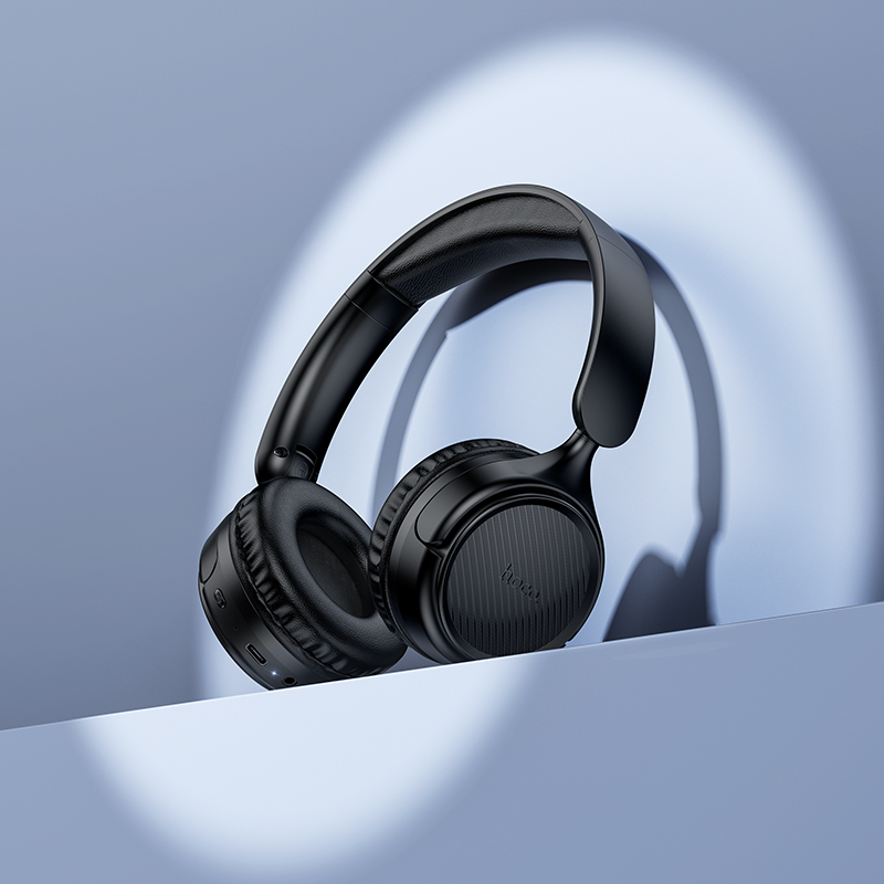 Беспроводные наушники накладные HOCO W66 Wave, Bluetooth, черный фото