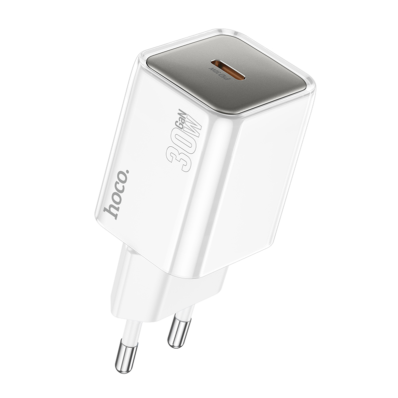 Сетевое зарядное устройство HOCO N47 Glorious 1xUSB-C, 30W, белый фото