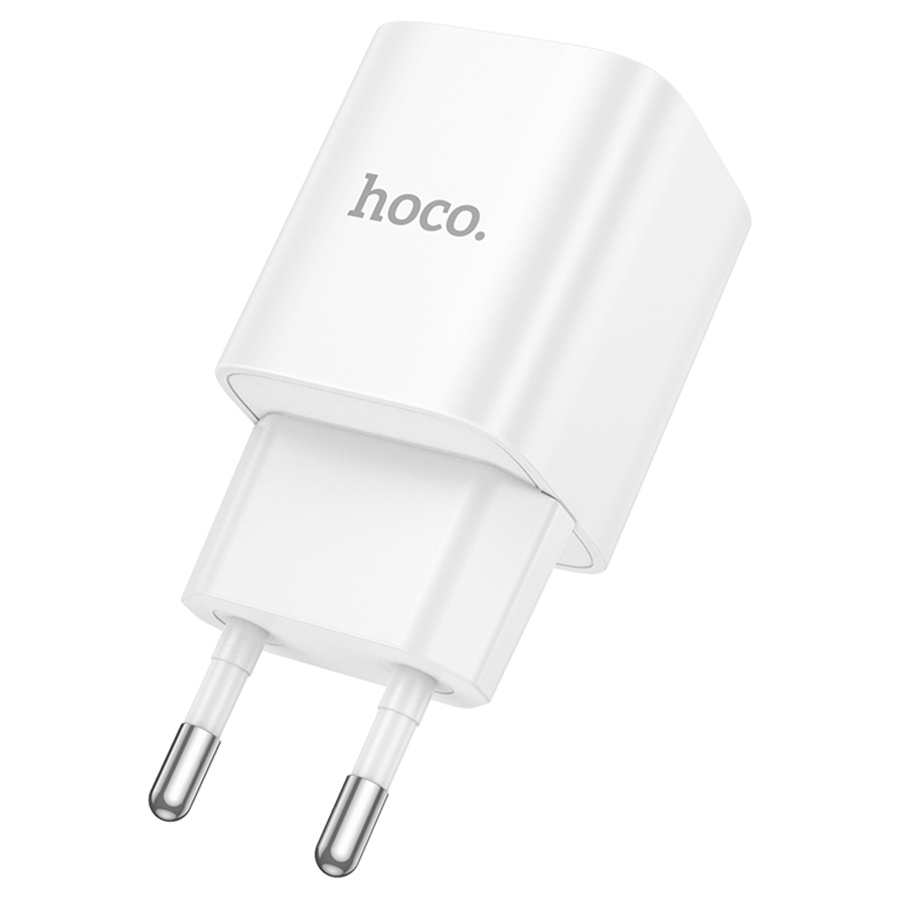 Сетевое зарядное устройство HOCO C146A Charm 1xUSB-C, 20W, белый фото