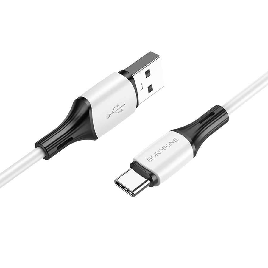 Кабель USB BOROFONE BX79 USB - Type-C, 3A, 1 м, белый фото