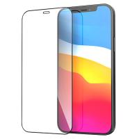 Защитное стекло HOCO A12 для iPhone 12/12 Pro 6.1", Full Glue 3D, прозрачный+черная рамка фото