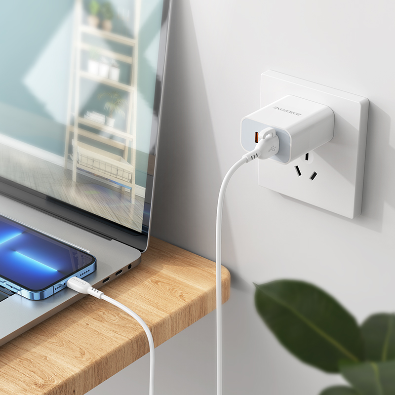 Кабель USB BOROFONE BX91 Symbol USB - Lightning, 3A, 1 м, белый фото