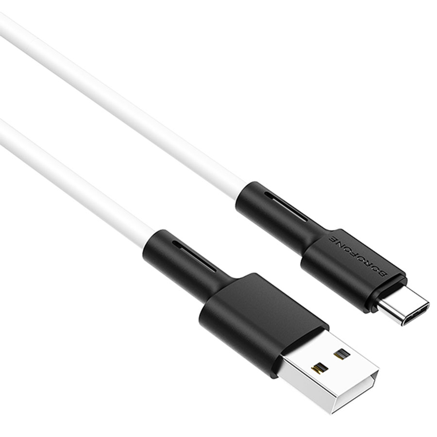 Кабель USB BOROFONE BX31 Silicone USB - Type-C, 5A, 1 м, белый фото