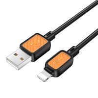 Кабель USB HOCO X108 Benefit USB - Lightning, 2.4А, 1 м, черный фото